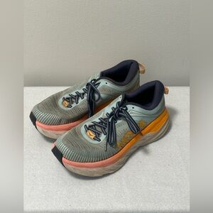 Used Size 9 Wide - Hoka One One Women  Bondi 7 Light Blue Running Shoes Sneakers